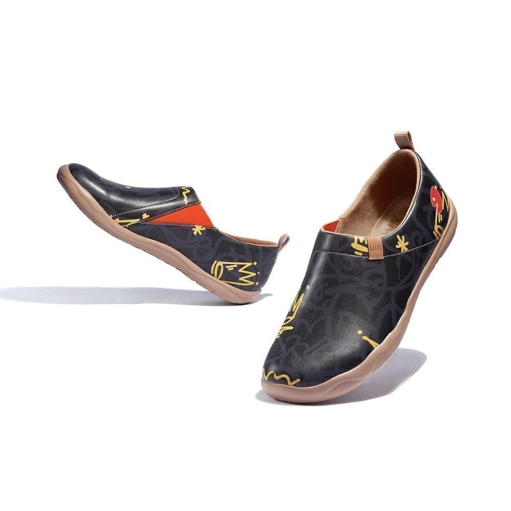 UIN Men's Walking Shoes Microfiber Casual Loafers Comfort Sneaker (Lovely Crown) - Picture 3 of 7